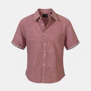 Jachs S/S Heritage Red Chambray Button-Down Shirt XXL NWT